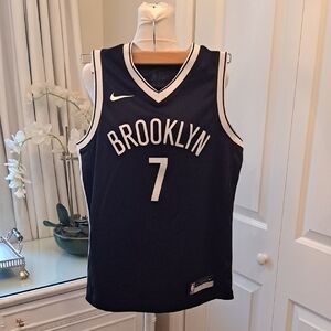 Nike Youth Unisex Brooklyn Nets NBA Kevin Durant‎ Black Basketball Jersey M10-12